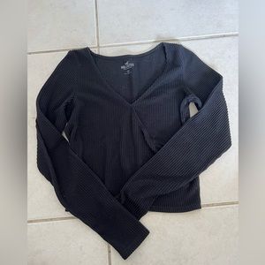 hollister womens ribbed long sleeve size medium